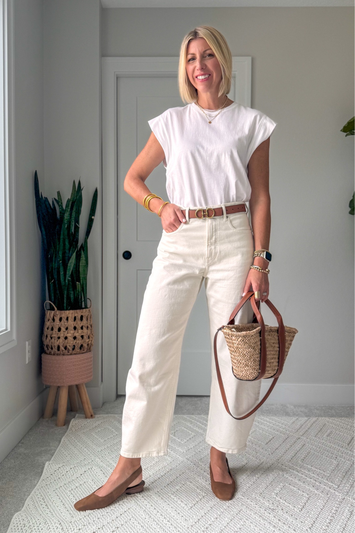 These suede slingbacks are an instant outfit elevator for now and transitioning into fall! I love how they dress up a basic pair of white jeans and a white tee. Run true to size.


#LTKOver40 #LTKxNSale #LTKShoeCrush