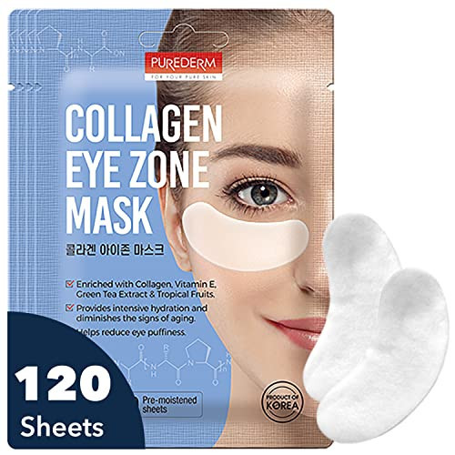 Purederm Deluxe Collagen Eye Mask Collagen Pads For Women 4 Pack Of 30 Sheets/Natural Eye Patches With Anti-aging and Wrinkle Care Properties/Help Reduce Dark Circles and Puffiness | Amazon (US)