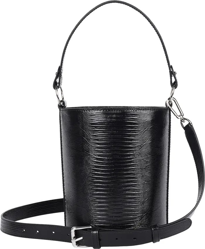 HYER GOODS Upcycled Leather Convertible Mini Bucket Bag | Nordstrom | Nordstrom