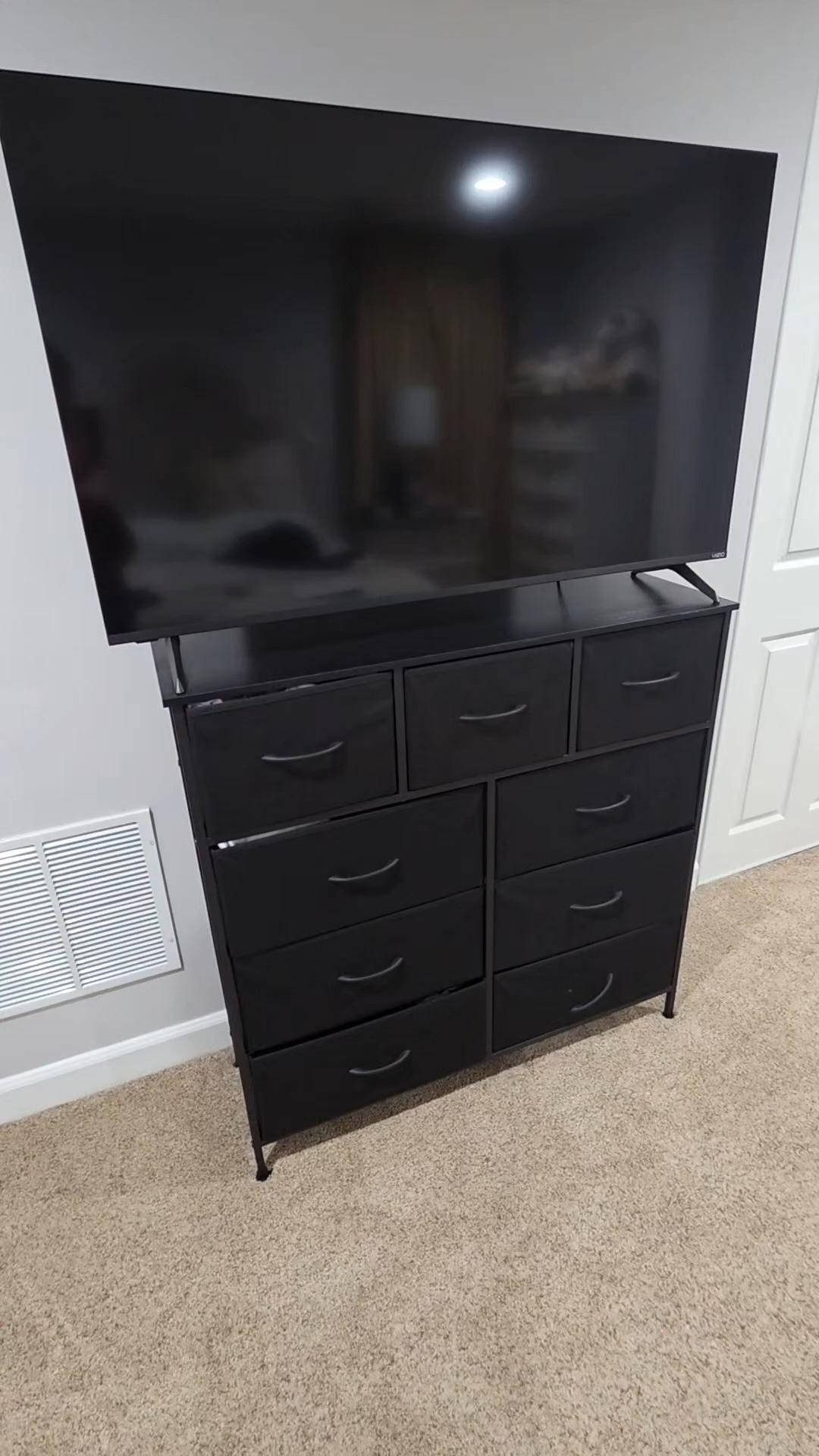 8 Drawer Dresser for Bedroom, Fabric Storage Organizer with Sturdy Metal Frame, Wooden Top Chest of Drawers for Closet Entryway Guest Room, Matte Black, home furniture 

 #LTKHome