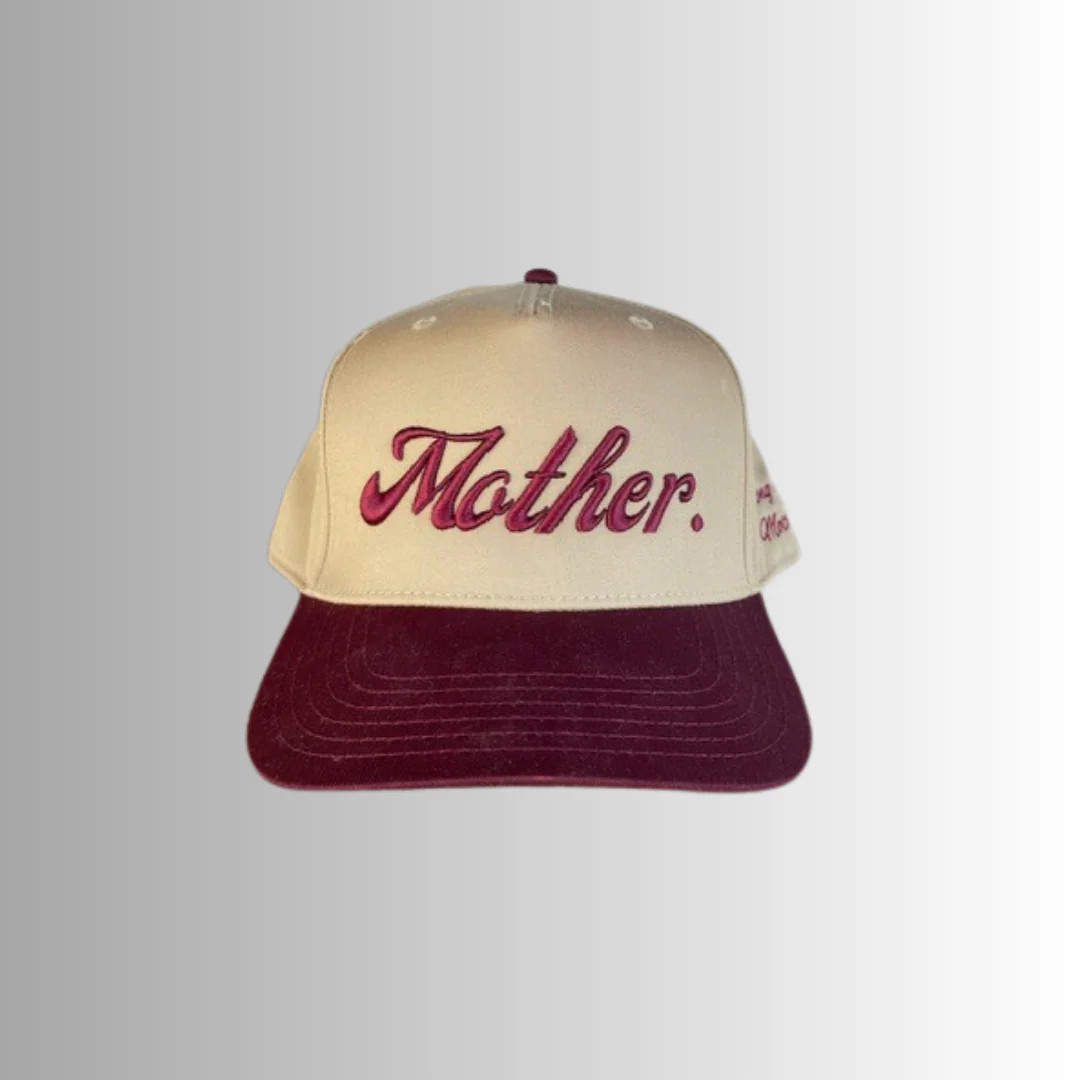 Strong as a Mother® Canvas Hat - Burgundy | Mother Hats