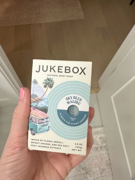 Just finished my bar of Jukebox Soap Pink Champage, so now’s the perfect time to break out the new Sky Blue Malibu 💙🩵🌴 It smells SUPER good - love how it’s all natural, real soap and makes the whole bathroom smell amazing 🫧 Use Danielle10 to save 10% on your first Jukebox order. 



#LTKbeauty #LTKhome