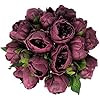 Floral Kingdom 14" Mini Real Touch Latex Artificial Peony Flowers for Floral Arrangements, Bridal... | Amazon (US)