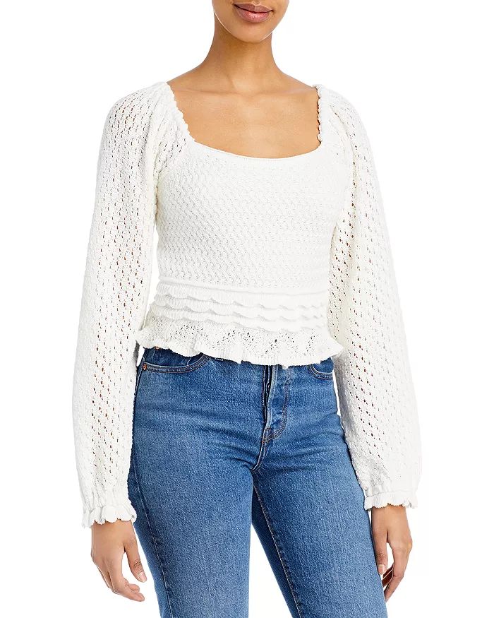 Pointelle Knit Sweater - 100% Exclusive | Bloomingdale's (US)