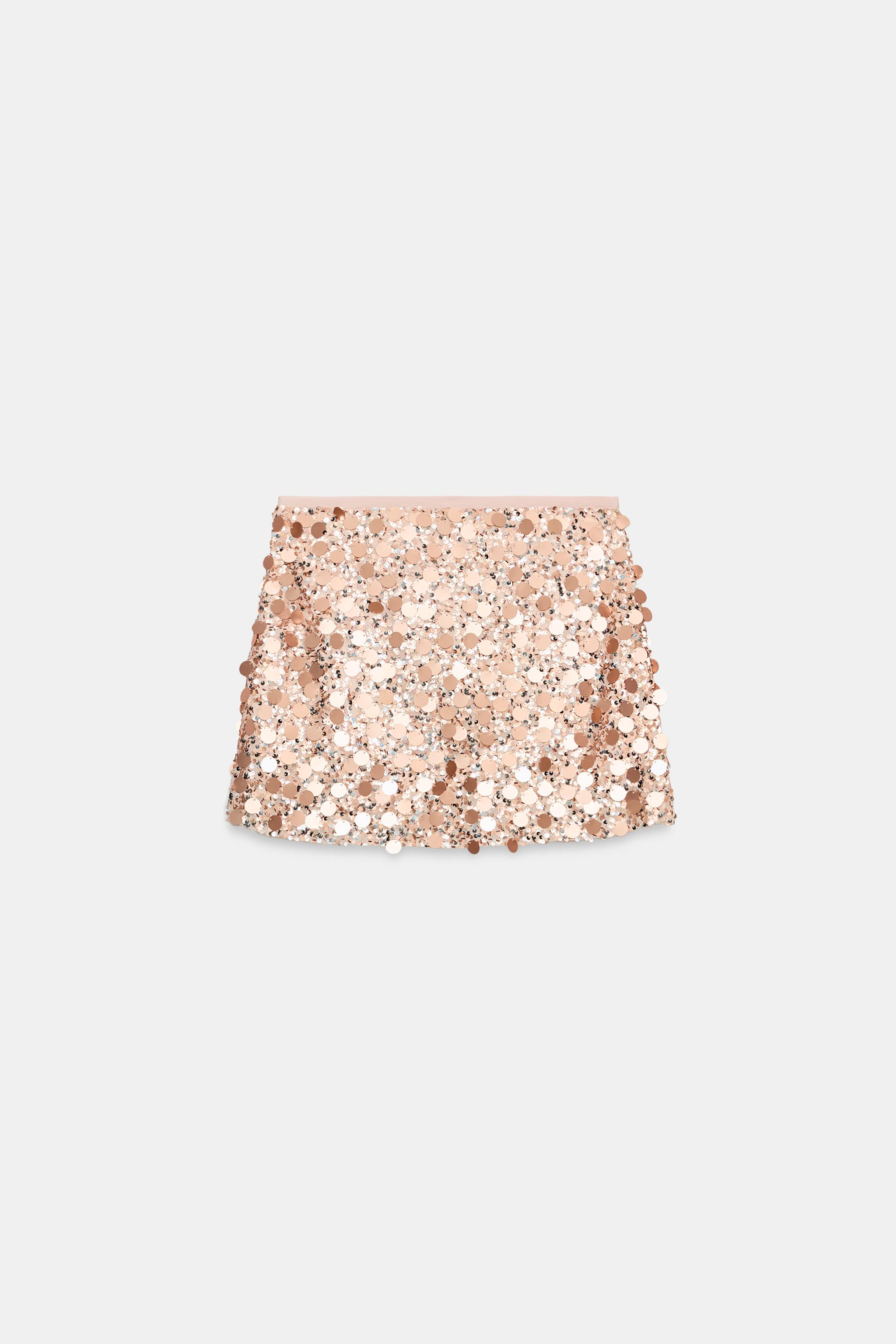 SEQUIN MINI SKIRT | Zara UK