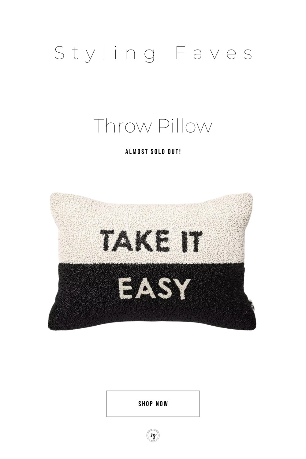 The Kate Spade x Target collection has some fun decor in my very favorite color scheme... B+W.  I have my eye on this cute throw pillow for our new barn project.  So cute!  Almost sold out so grab one while you can. 

 

 #LTKHome #LTKFindsUnder50