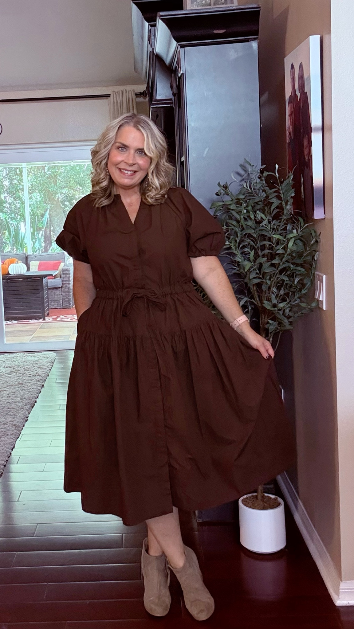 Welcome to my new series From Hanger to Heather! I will show you how I take pieces straight off the hanger, and bring them to life with styling, accessories, and a personal touch! ✨

This adorable brown dress from Walmart is so cute! Only $34, and it would be cute for teachers too! I’m in the size Medium for reference. It also comes in black and a blue floral print! 

#LTKStyleTip #LTKMidsize #LTKFindsUnder50