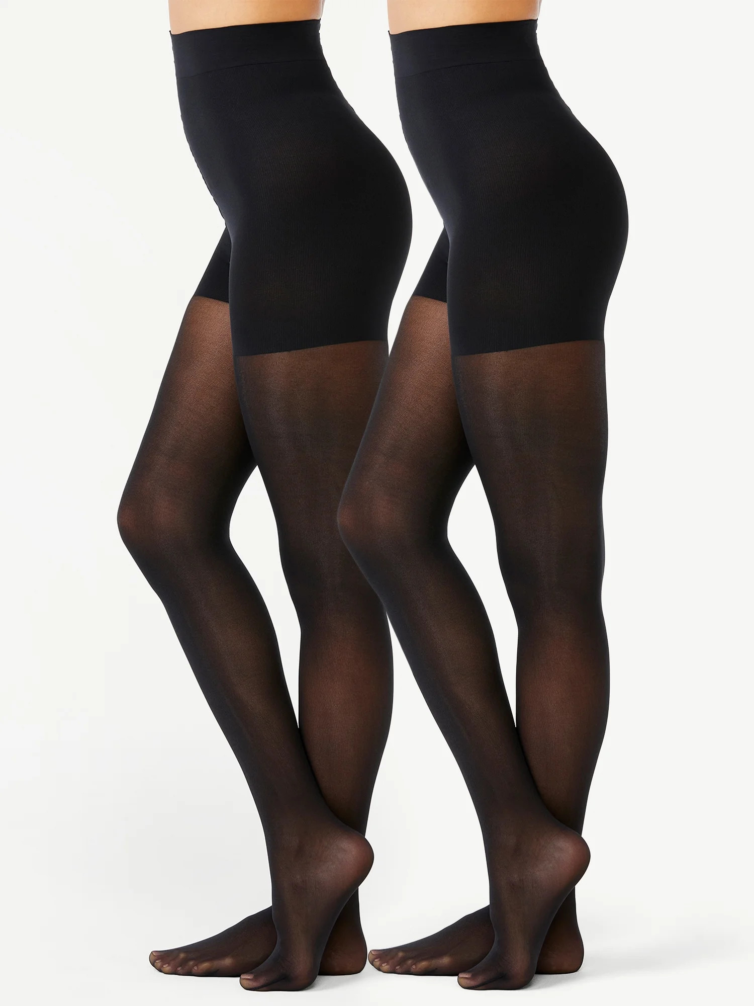 Joyspun Women's High Waist Shaping Tights, 2-Pack, Sizes S to 2XL - Walmart.com | Walmart (US)