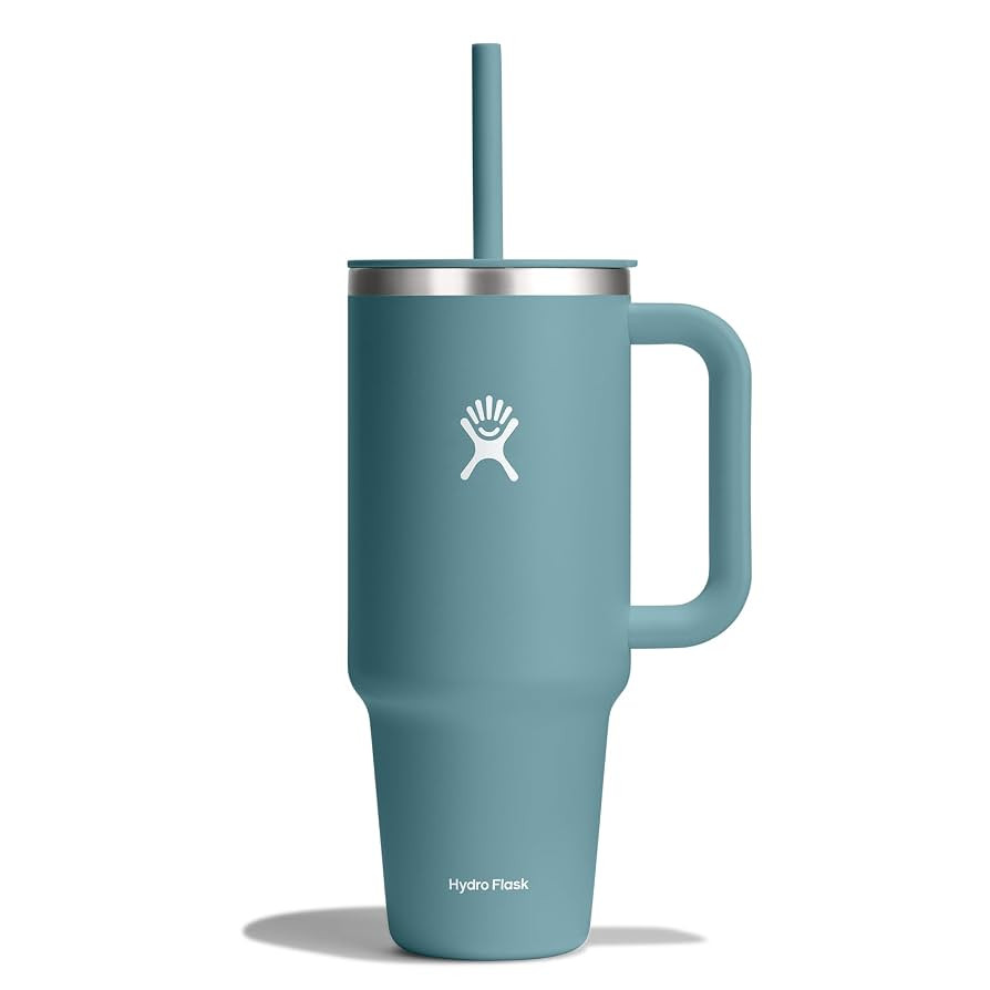 Hydro Flask 40 Oz Travel Tumbler with Handle, Lid and Straw - Insulated Stainless Steel in Baltic | Amazon (US)