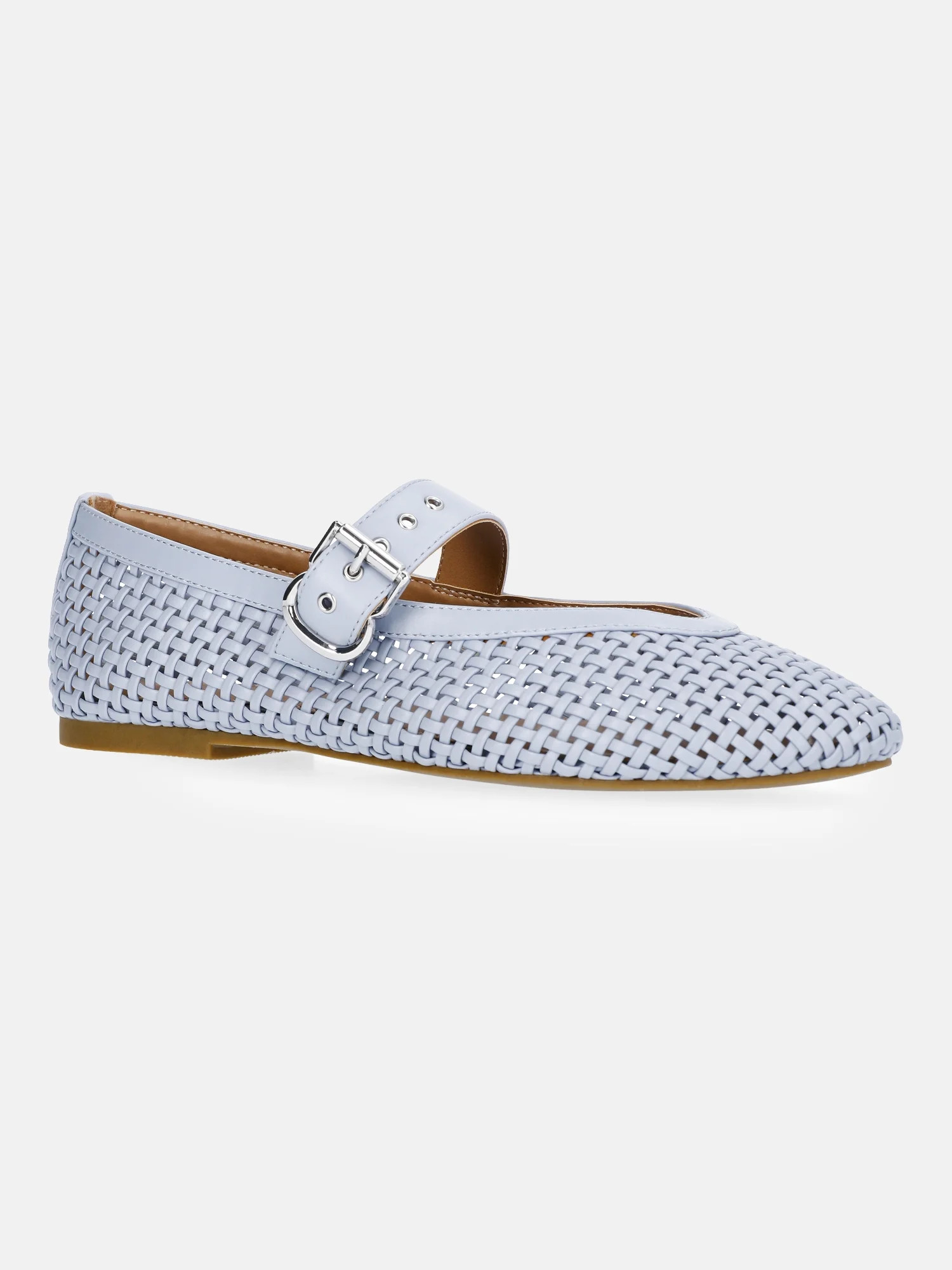 Free Assembly Women's Woven Mary Jane Ballet Flats | Walmart (US)
