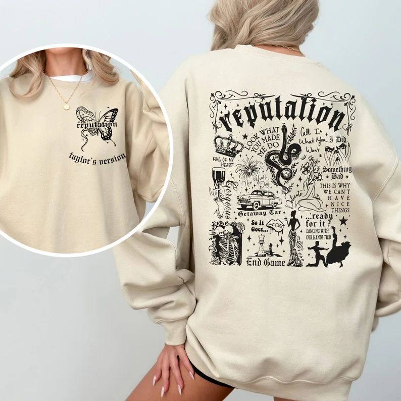 Taylors Version Reputation Album Sweatshirt Reputation Shirt - Etsy | Etsy (US)