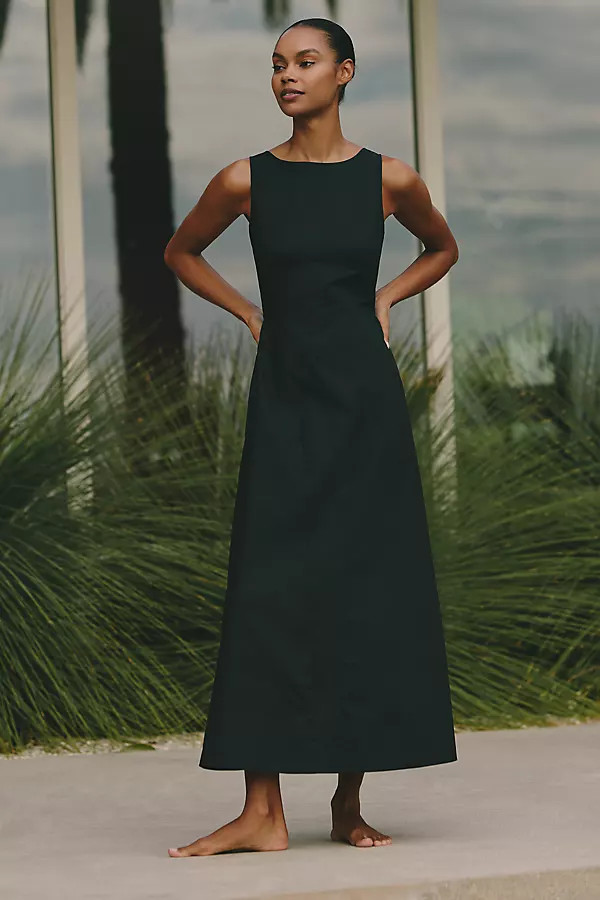 Sundays Parke Sleeveless Poplin Maxi Dress | Anthropologie (US)