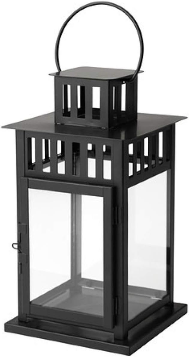 IKEA Borrby Lantern for Block Candle Black Indoor/Outdoor Black 101.561.09 Size 11" | Amazon (CA)