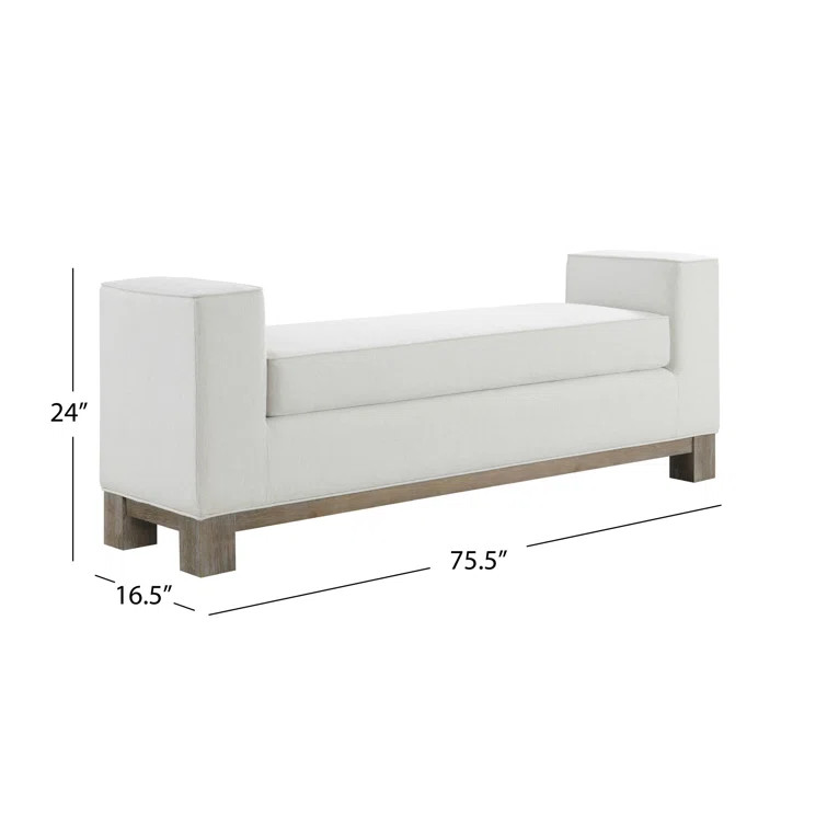 Basilotto Polyester Upholstered Bench | Wayfair North America