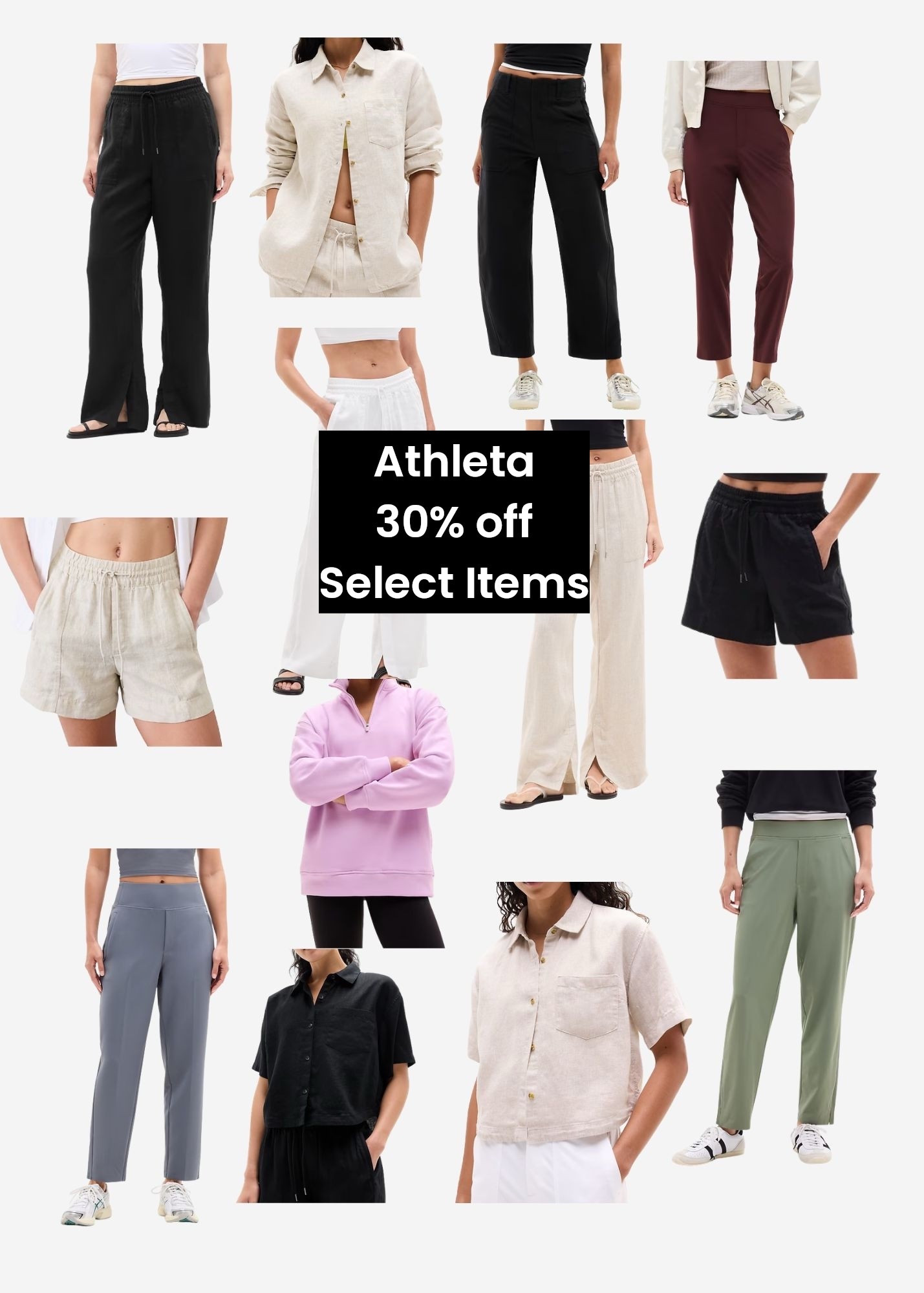 Athleta Sale
30 % off some of my favorite items including THEEE linen pants in select colors!  

 

#LTKSaleAlert