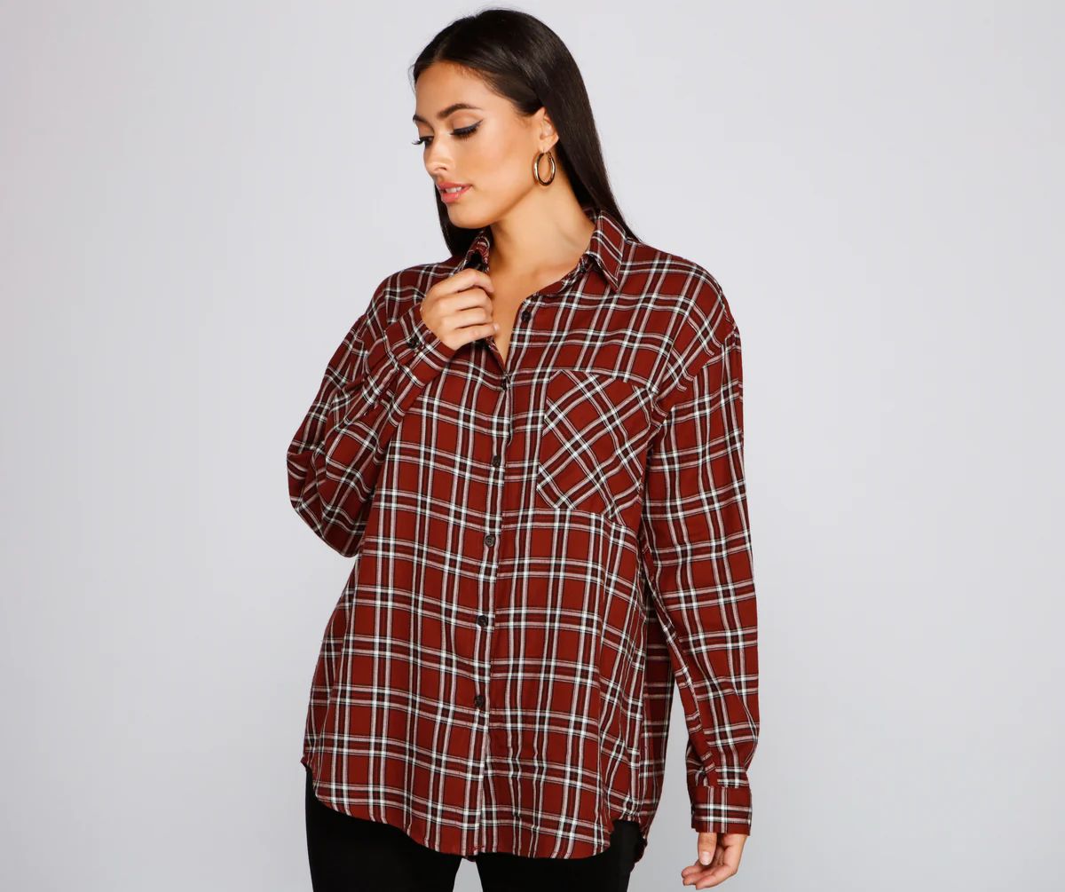Mad About It Plaid Button Down Shirt | Windsor Stores