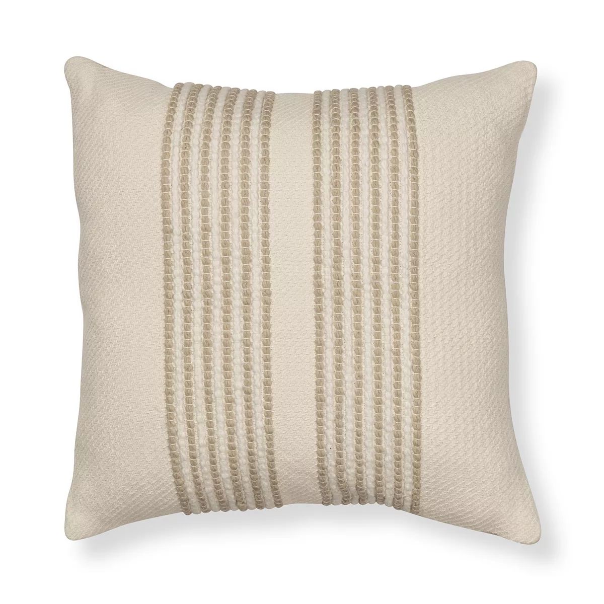 Sonoma Goods For Life® 18x18 Center Stripe Tan Decorative Pillow | Kohl's