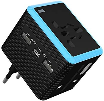 International Travel Adapter for Europe, UK, US, AU, Asia Over 200 Countries,Universal Power Adap... | Amazon (US)