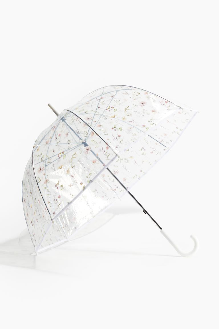 Transparent Umbrella - Transparent/floral - Ladies | H&M US | H&M (US + CA)