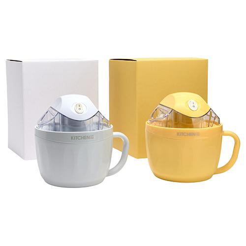 KitchenHQ 2-pack Ice Cream Makers - Buttercream/White | HSN