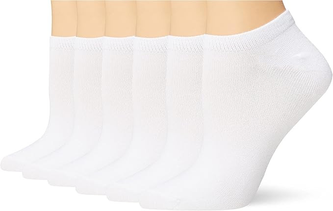 HUE Women's Supersoft No Show Liner Socks 6 Pair Pack | Amazon (US)