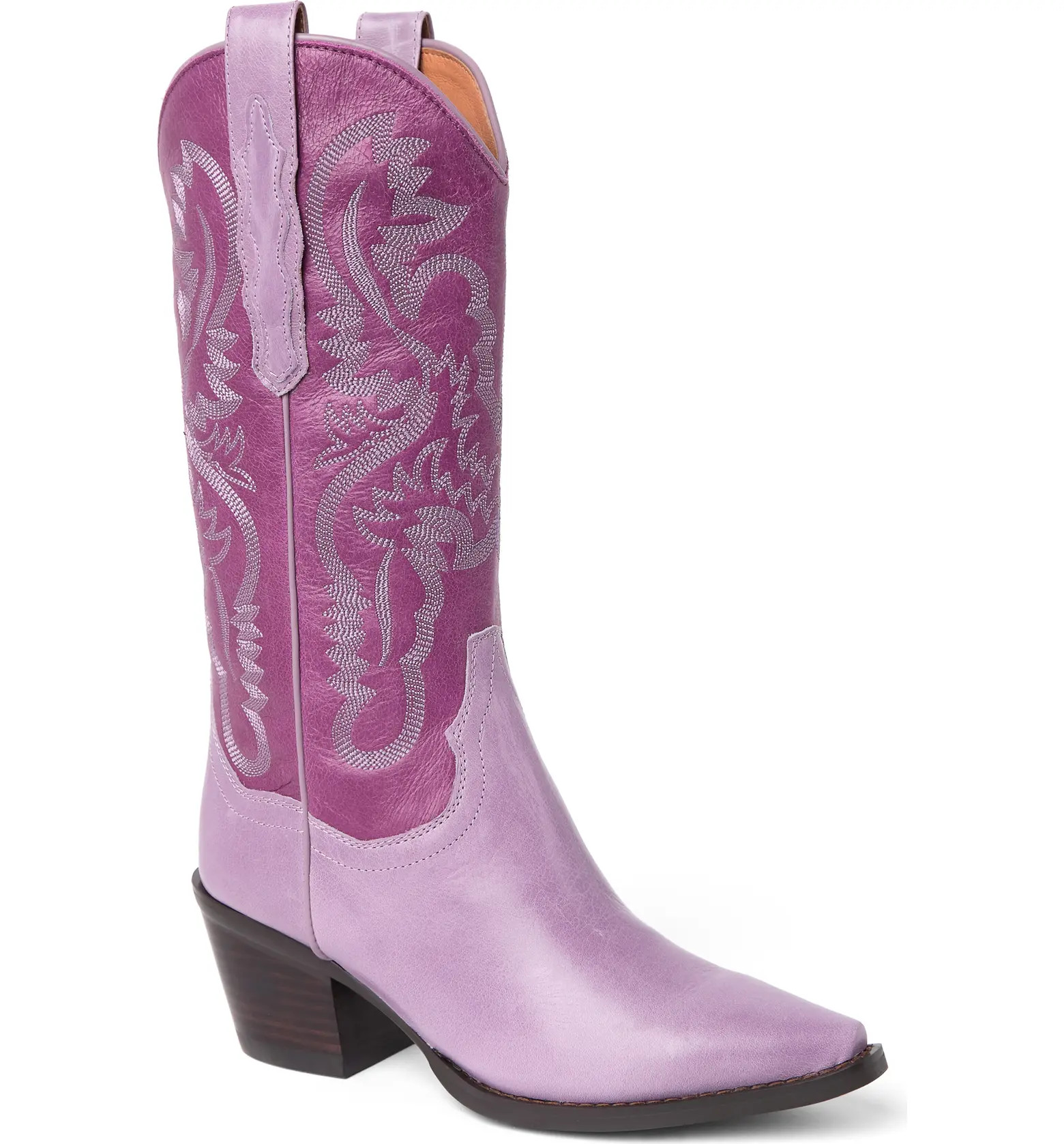 Get cowgirl glam with this Western-inspired boot featuring colorful leather, decorative embroider... | Nordstrom