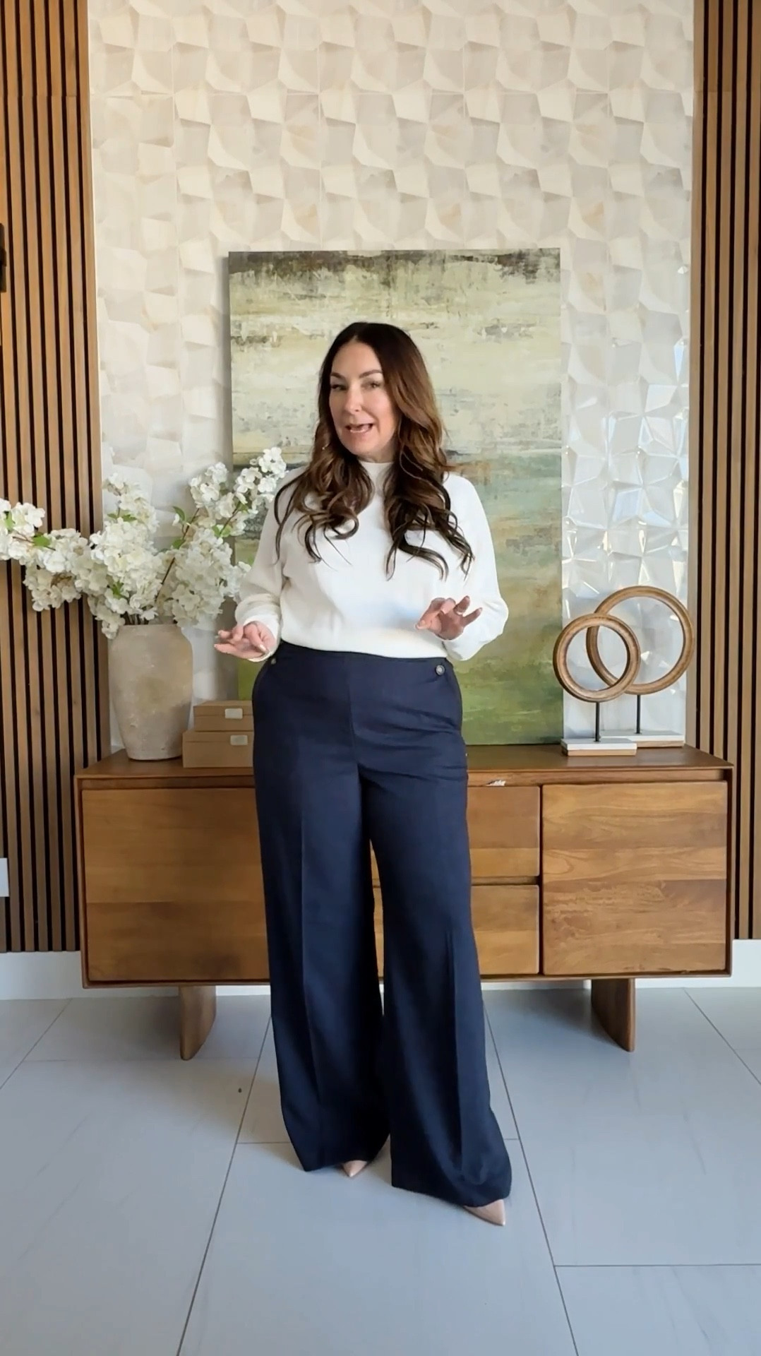 Ann Taylor Casual Denim Workwear Trousers with Button Detail | Wearing sweater tts, L // Pants tts, 12R 

 

#LTKSeasonal #LTKMidsize #LTKWorkwear