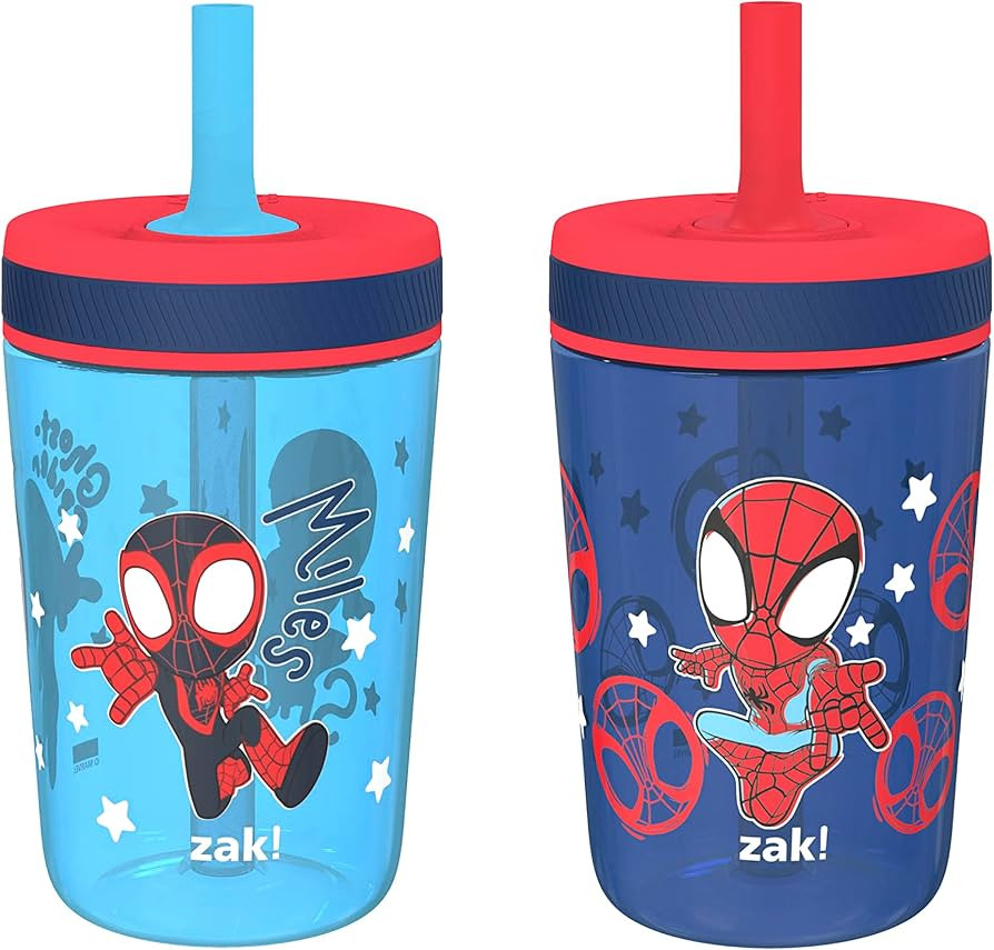 Zak Designs Marvel Spider-Man Kelso Toddler Cups for Travel or at Home, 15oz 2-Pack Durable Plast... | Amazon (US)