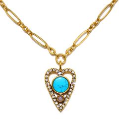 Athena Heart Talisman Necklace | Sequin