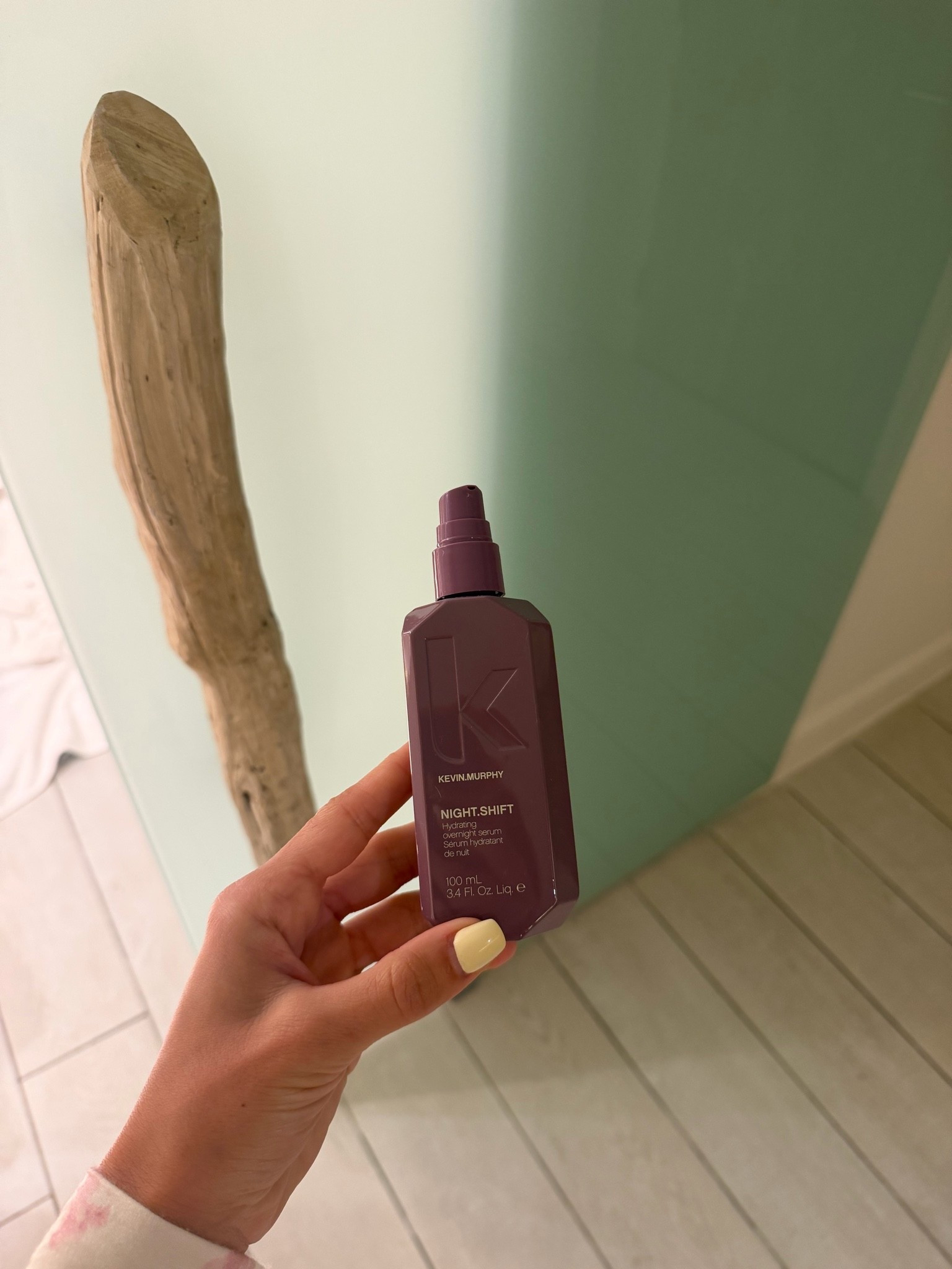 Hair felt dry, love putting it at night from middle to end and wake up to silky hair