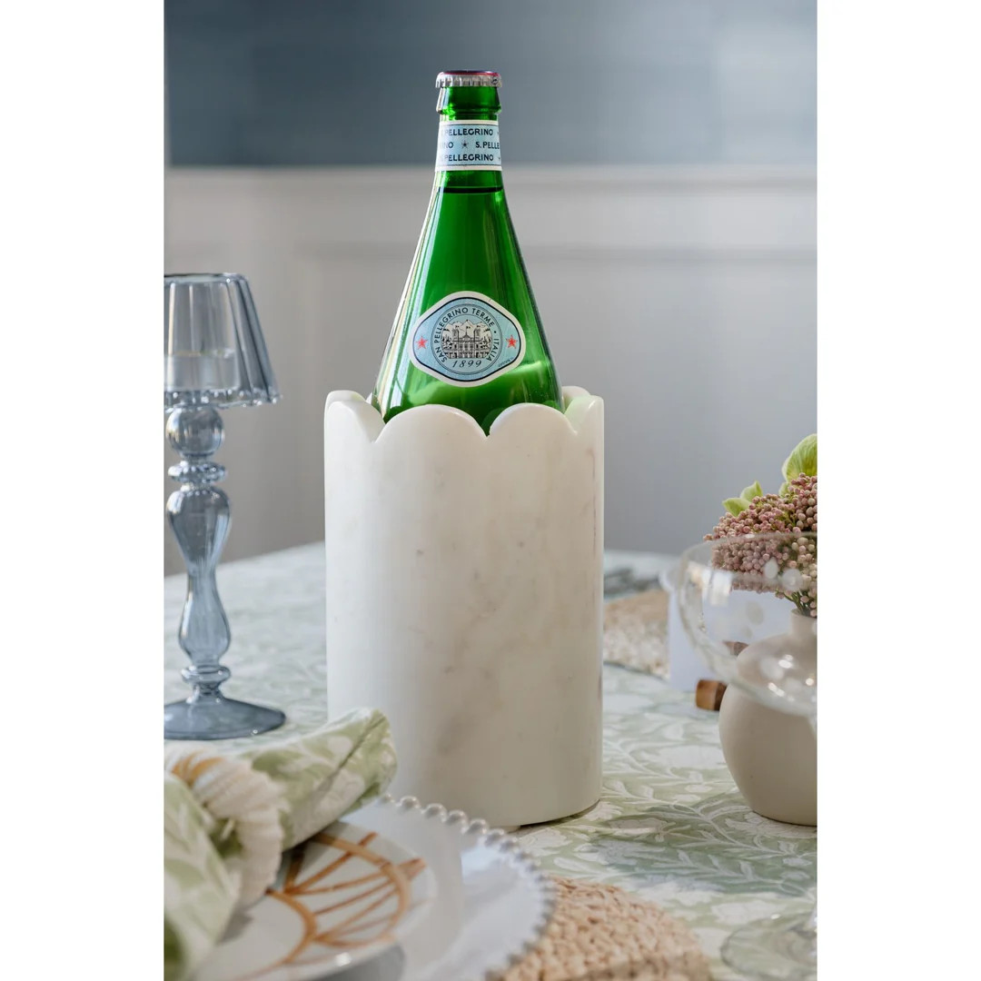 Scallop Marble Bottle Chiller | Cailini Coastal