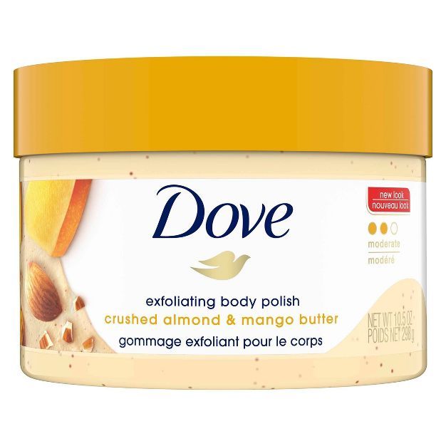 Dove Crushed Almond & Mango Butter Exfoliating Body Polish Scrub - 10.5  fl oz | Target