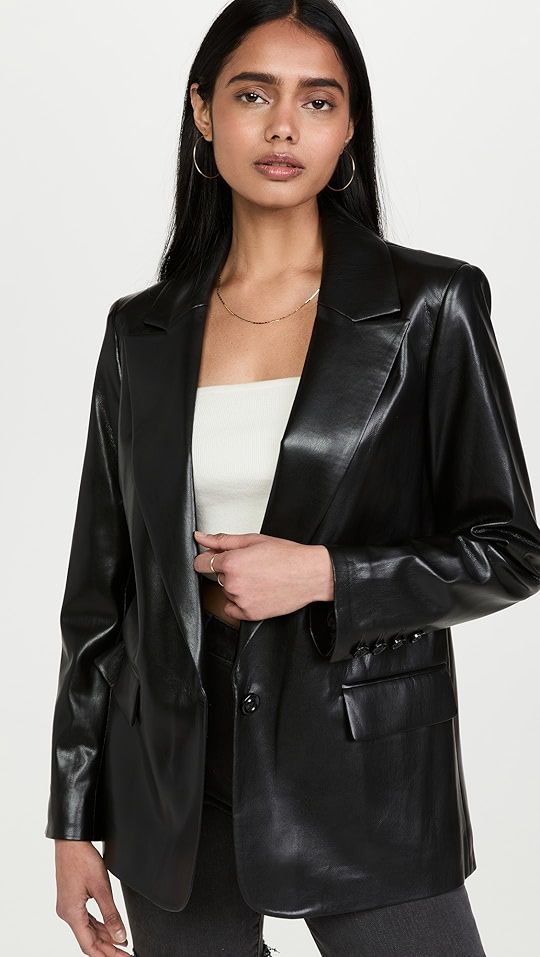 Denny Vegan Leather Blazer | Shopbop