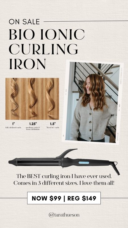 My curling iron is back on sale!! Plus code 30OFF stacks for an additional 30% off! Snag one before it ends and thank me later! @bioionic

#LTKfindsunder100 #LTKSale #LTKbeauty