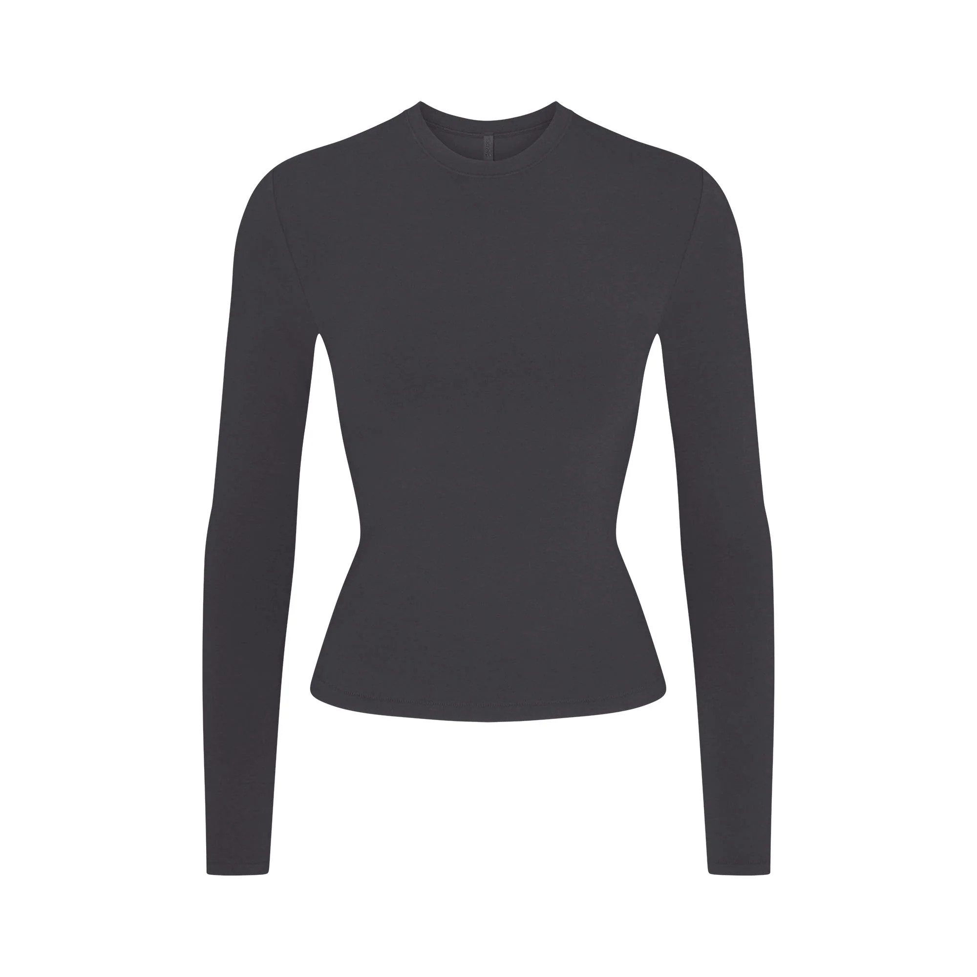 COTTON JERSEY LONG SLEEVE T-SHIRT | SOOT | SKIMS | SKIMS (US)