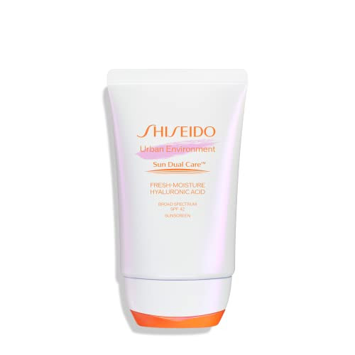 Shiseido Urban Environment Fresh-Moisture Sunscreen SPF 42 - 50 mL - Protects Against UVA/UVB Rays & Pollution - 12-Hour Hydration - Water Resistant for 40 Minutes - Non-Comedogenic | Amazon (US)