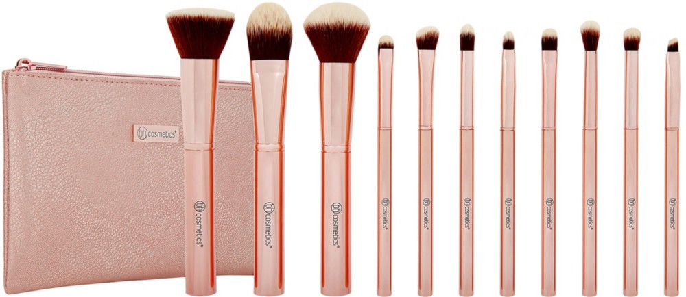 Metal Rose - 11 Piece Brush Set w/ Cosmetic Bag | Ulta