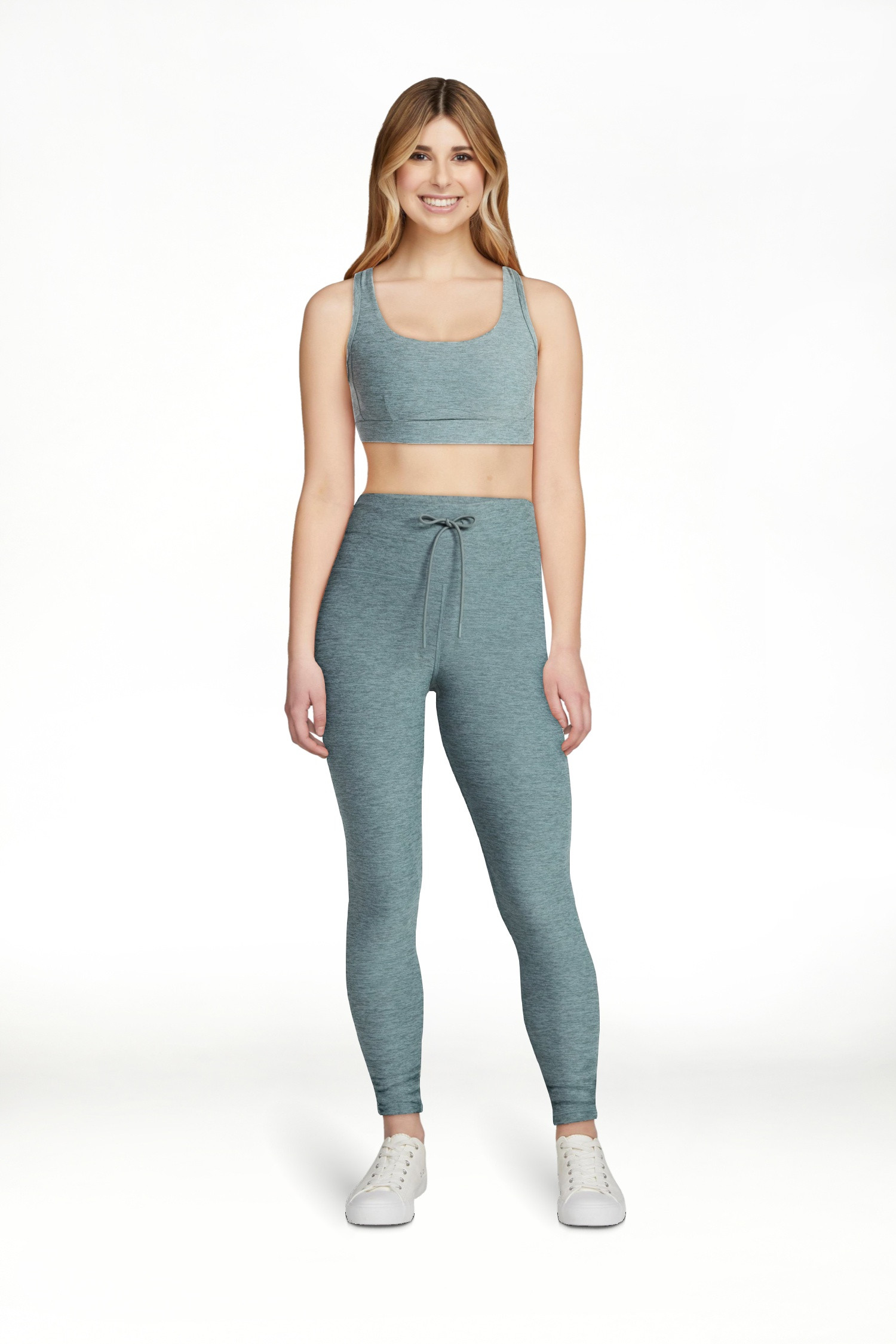 Athletic Works Women's ButterCore Compression Leggings with Drawstring, 7/8 Length, Sizes XS-XXXL | Walmart (US)