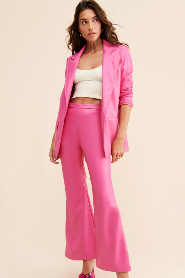 Vegan Leather Flare Pants | Nuuly