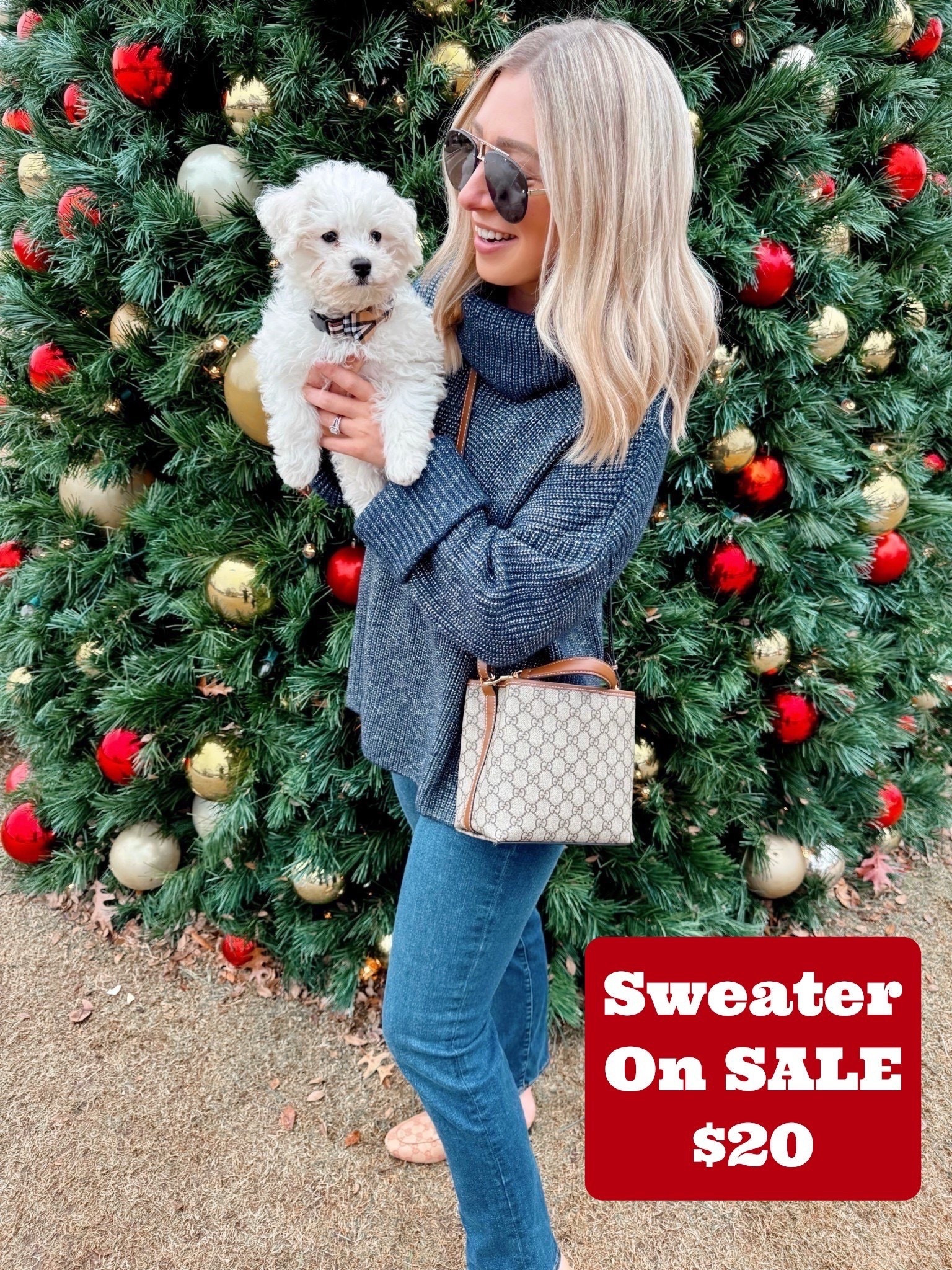 Metallic Sweater sized up to a large for an oversized fit! (Size 4 for reference)—on sale for $20! 

Gucci, loft sweater, holiday outfits, holiday sweaters 

#LTKgrwm #LTKHoliday #LTKGiftGuide