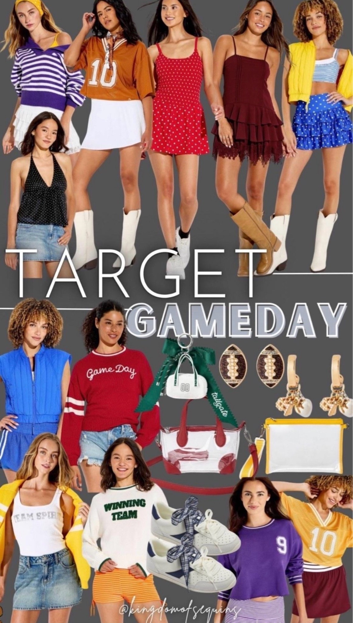 Target Gameday spirit football game and kids sports outfit