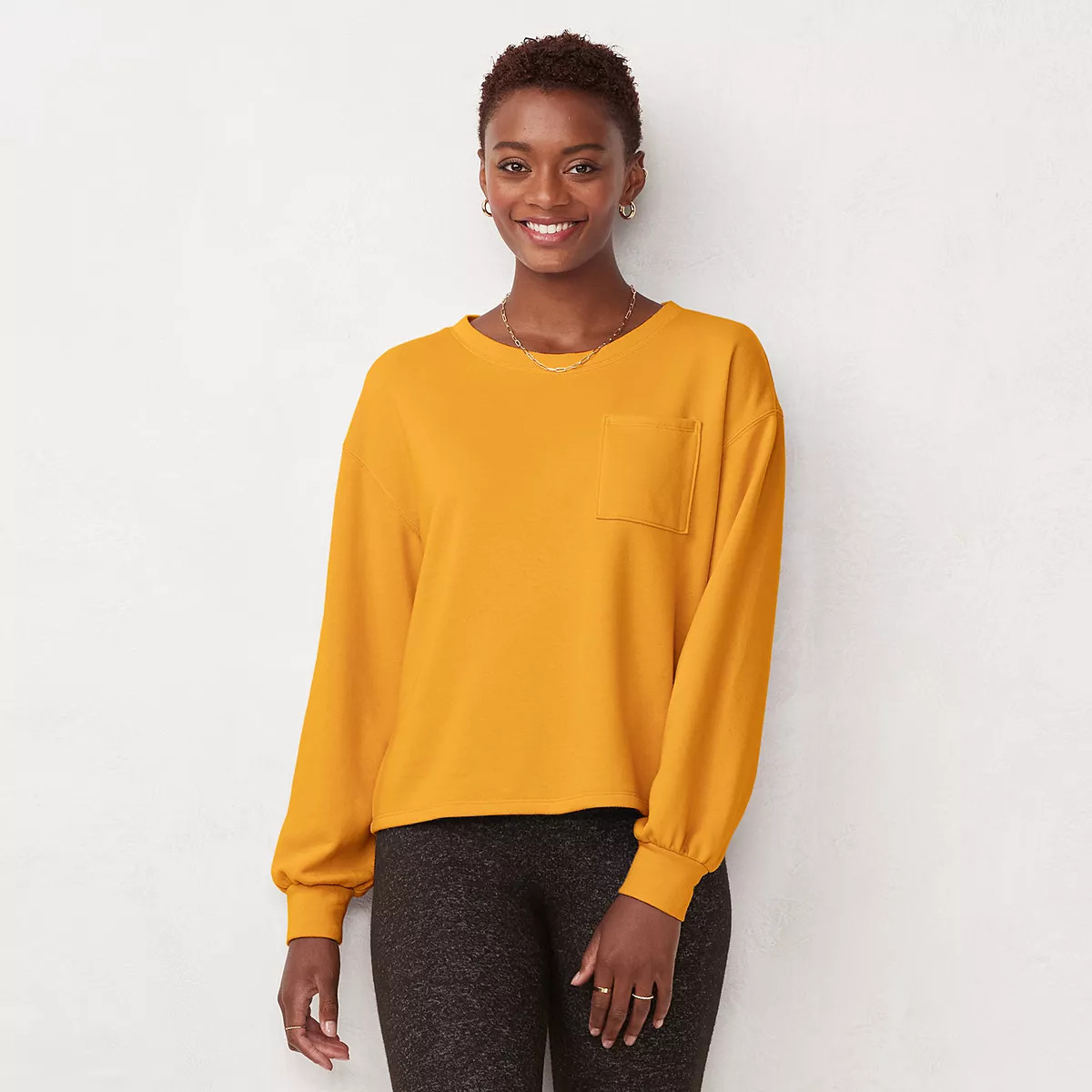 Women's LC Lauren Conrad Pocket Long Sleeve Top | Kohl's