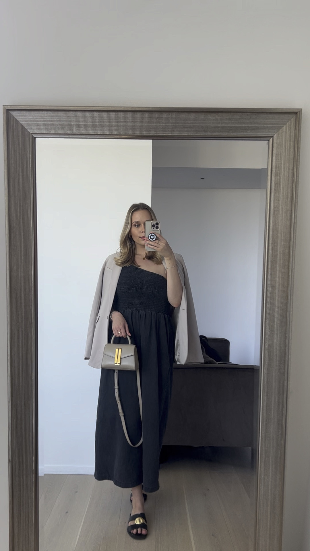 Quick outfit of the day before heading to my creator lunch meeting 🥰

Demellier London, Abercrombie, neutral style, midi dress, asos new in, M&S sandals, summer outfit inspo, ootd, summer style

#LTKeurope #LTKstyletip #LTKsummer