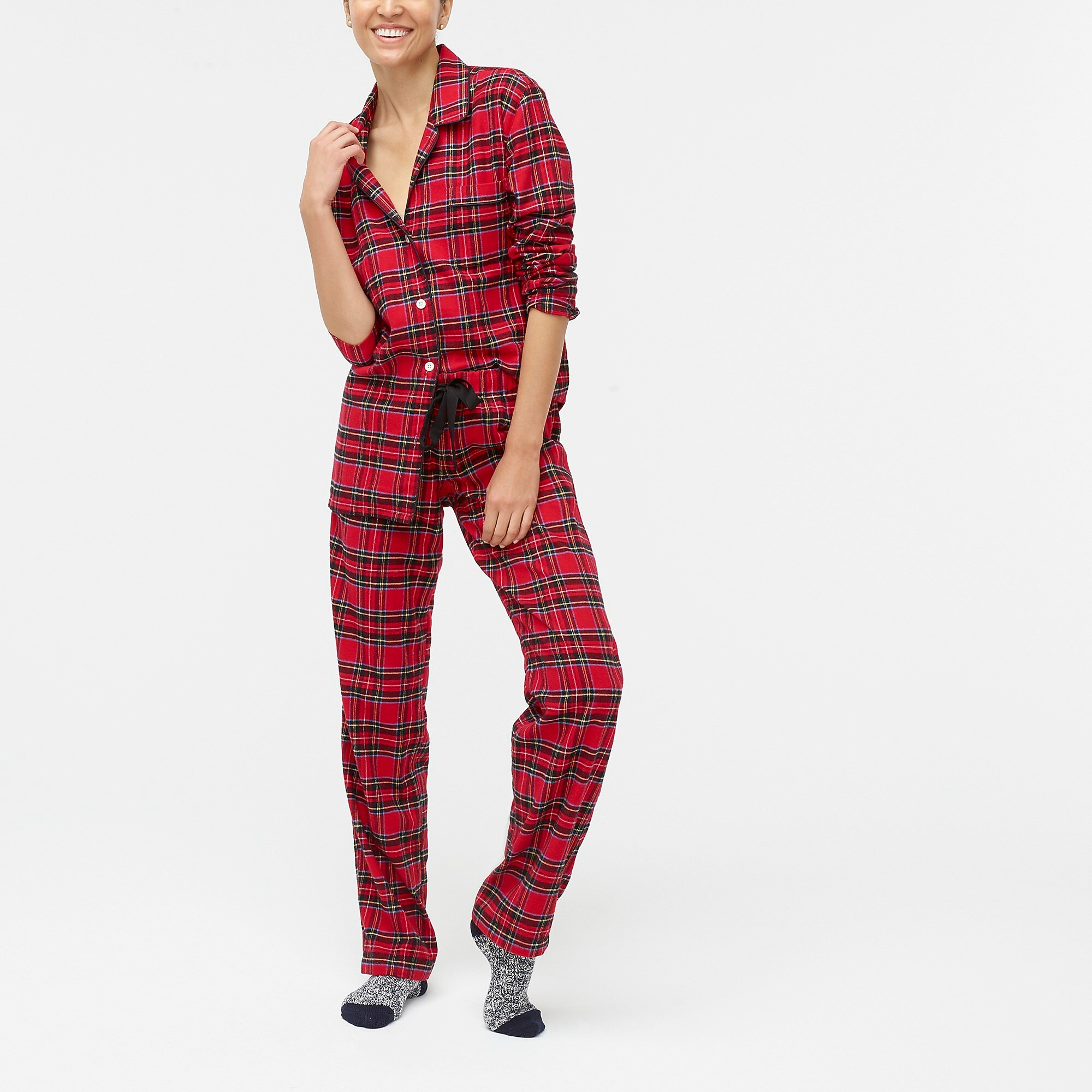 Tartan flannel sleep set | J.Crew Factory