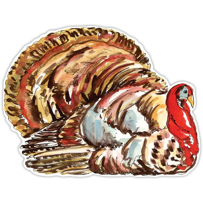 Traditional Turkey Shape Posh Die-Cut Placemats | Rosanne Beck Collections