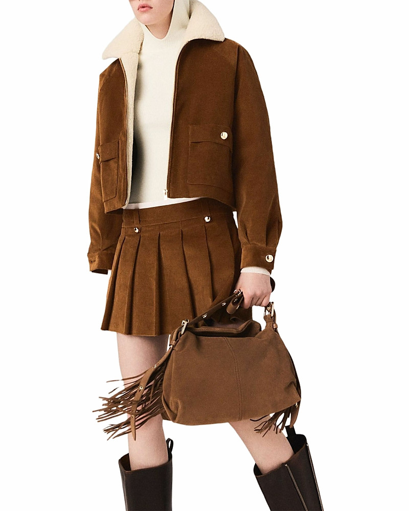 Maje Belle Cropped Corduroy Jacket | Bloomingdale's (US)