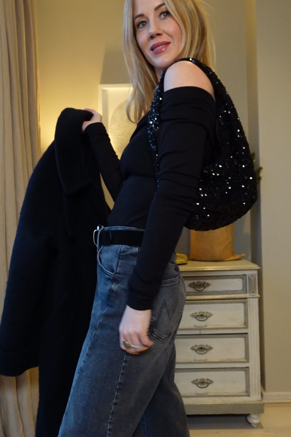 Heading out with a hint of sparkle 