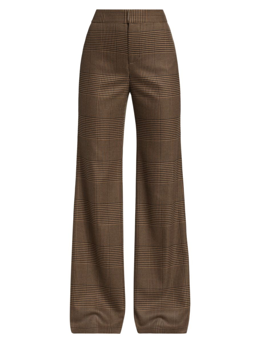 Deanna Plaid Boot-Cut Pants | Saks Fifth Avenue