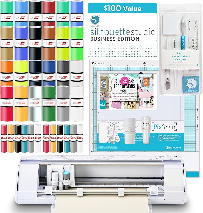 Silhouette America Cameo 5 Alpha (α) Smart Cutting Machine, Bianco Carrara (Deluxe Bundle) - Inc... | Amazon (US)