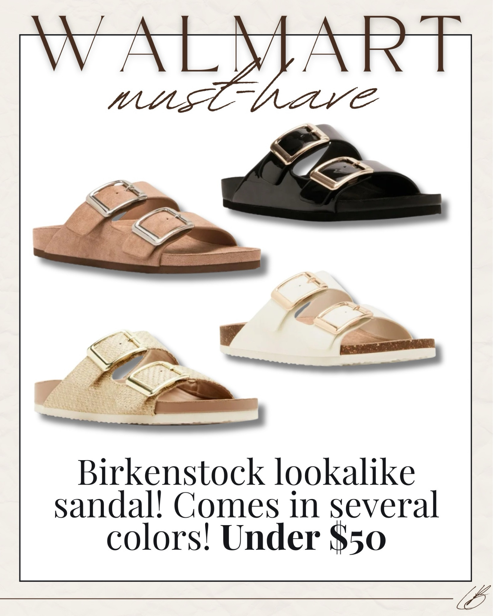 Birkenstock lookalike sandals at Walmart! 

#LTKShoeCrush #LTKxWalmart #LTKFindsUnder50
